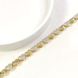 XUPING 7 MM KALP BİLEKLİK GOLD 17+2 CM