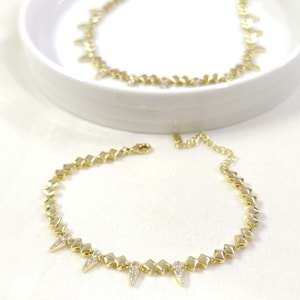 XUPING SALLANTILI KOLYE BİLEKLİK KOMBİN SET GOLD