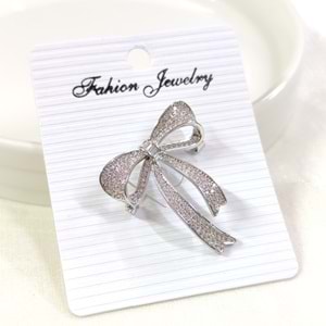 TAŞLI FİYONK BROŞ 3,5 CM