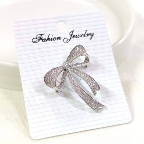 TAŞLI FİYONK BROŞ 3,5 CM