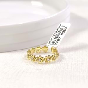 XUPING ÇİÇEK TAMTUR YÜZÜK GOLD - 18