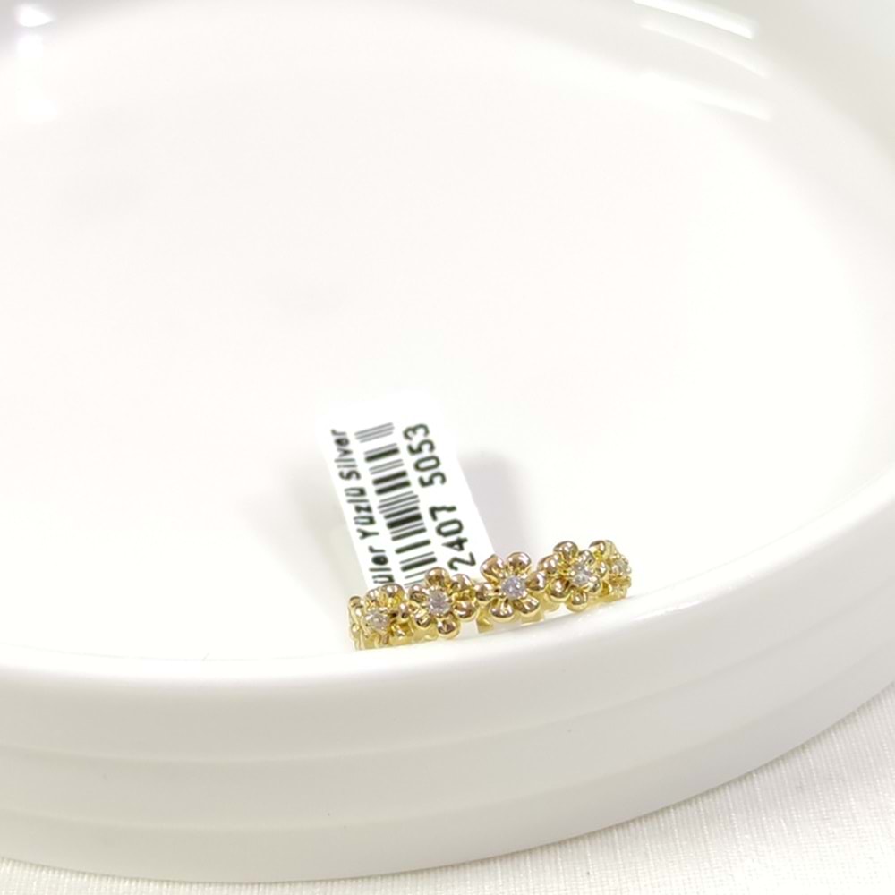 XUPING ÇİÇEK TAMTUR YÜZÜK GOLD - 18