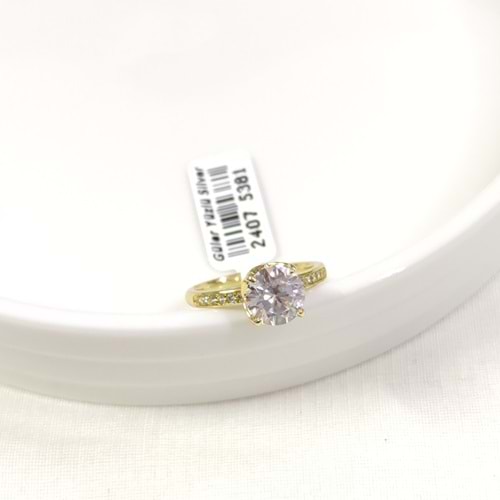 XUPING 8 MM TEKTAŞ YÜZÜK GOLD - 19