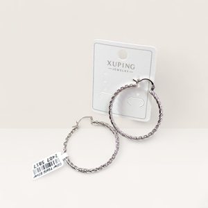 XUPING 3 CM BURGU HALKA KÜPE BEYAZ