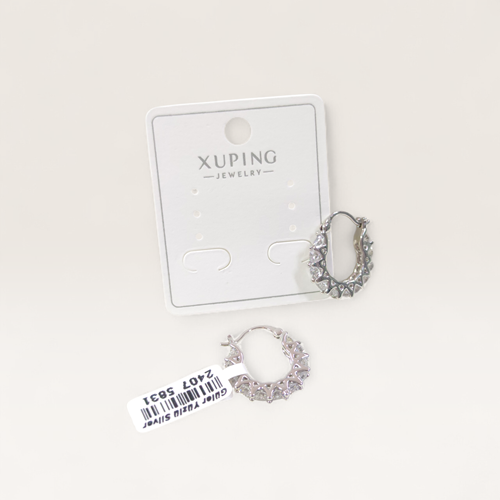 XUPING 11 MM TAMTUR SU YOLU HALKA KÜPE BEYAZ