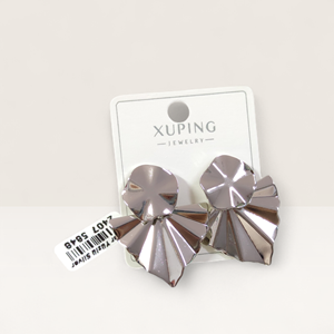 XUPING 3 CM ÜÇGEN ÇİVİ KÜPE BEYAZ