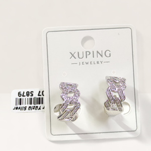 XUPING TAŞLI GURMET 12 MM HALKA KÜPE BEYAZ