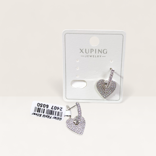 XUPING 13 MM KALP 10 MM HALKA KÜPE BEYAZ