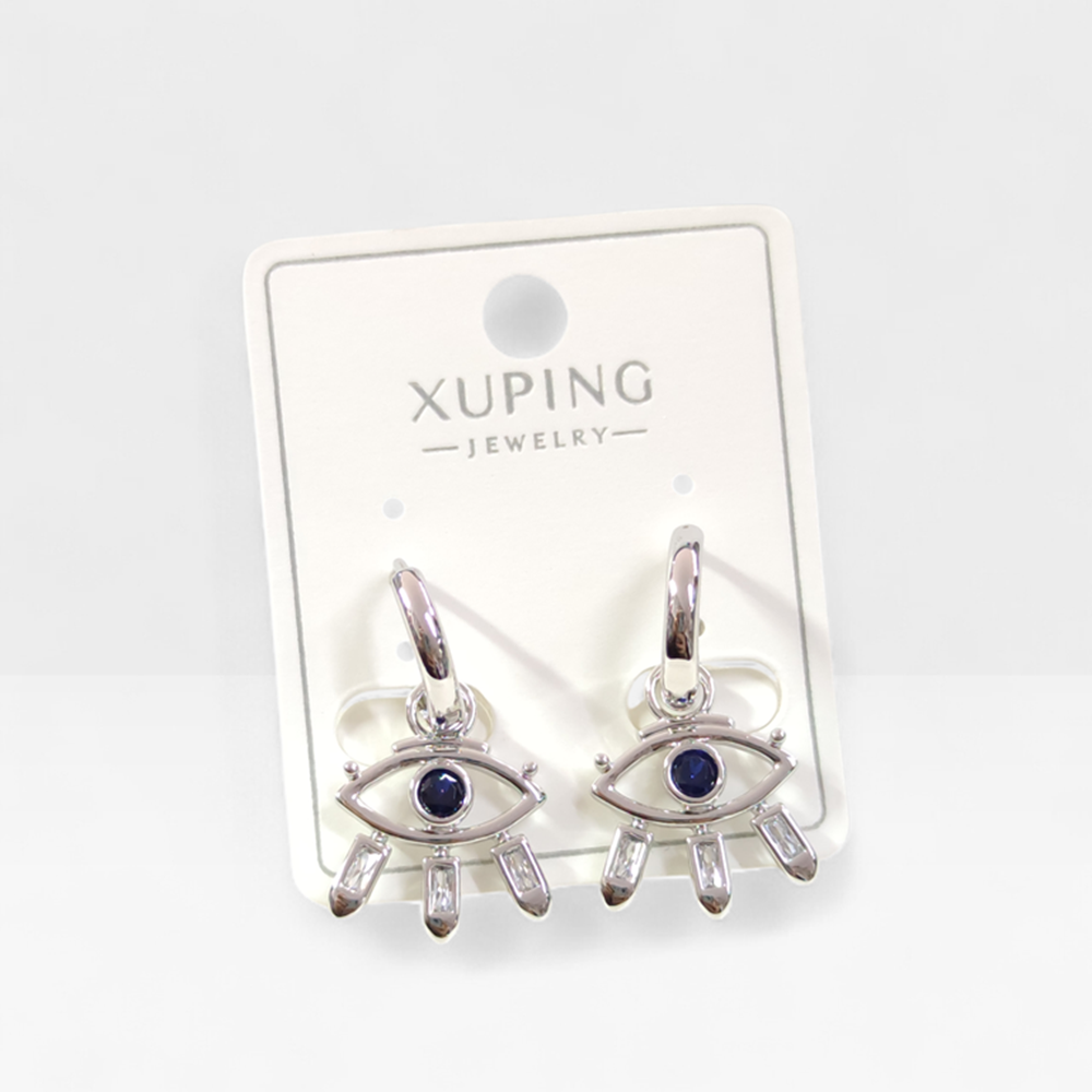 XUPING 15 MM GÖZ 10 MM HALKA KÜPE BEYAZ
