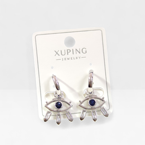 XUPING 15 MM GÖZ 10 MM HALKA KÜPE BEYAZ