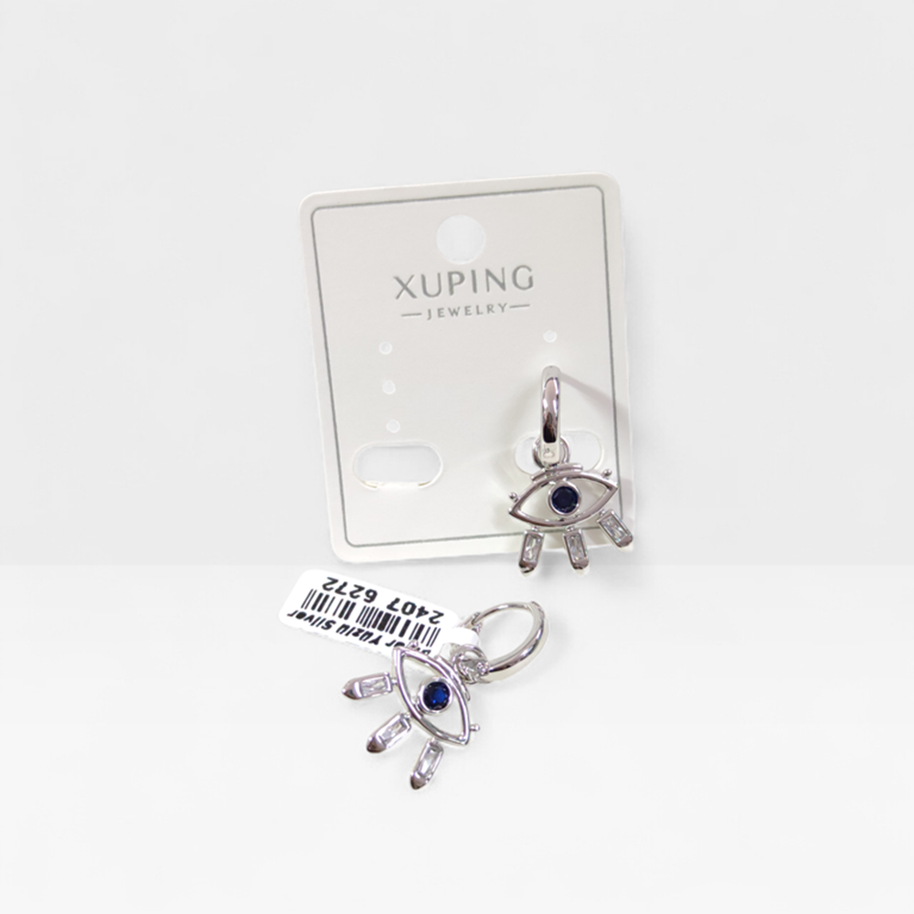 XUPING 15 MM GÖZ 10 MM HALKA KÜPE BEYAZ