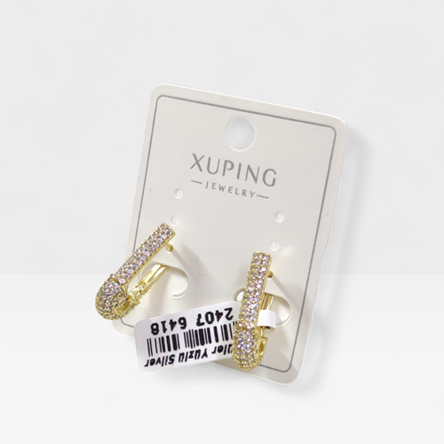 XUPING 2 CM FİRKETE KÜPE GOLD