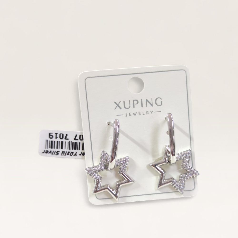 XUPING 20 MM YILDIZ HALKA KÜPE BEYAZ