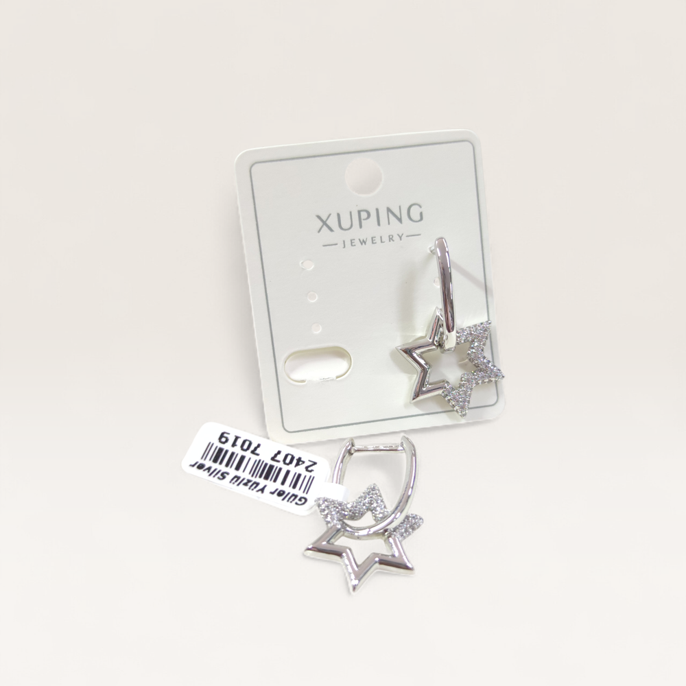 XUPING 20 MM YILDIZ HALKA KÜPE BEYAZ