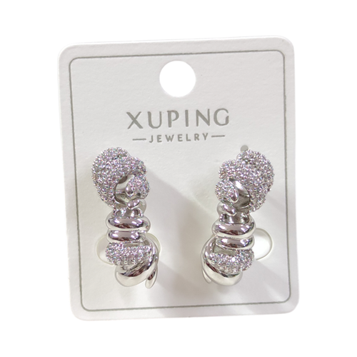 XUPING 25 MM BURGU HALKA KÜPE BEYAZ