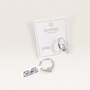 XUPING 15 MM TOP TAŞ HALKA KÜPE BEYAZ