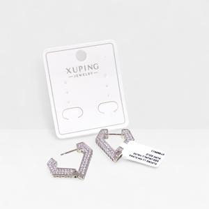 XUPING 12 MM ELMAS GÖRÜNÜMLÜ HALKA KÜPE GOLD