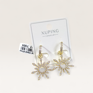 XUPING 22 MM KAR TANESİ 10 MM HALKA KÜPE GOLD