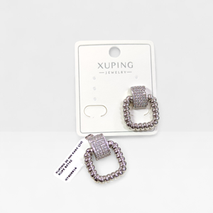 XUPING 20 MM KARE ÇİVİ KÜPE BEYAZ