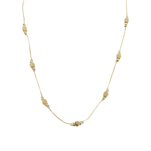 ÇELİK KÜP KOLYE ZİNCİR GOLD 40+5 CM