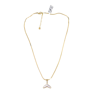 ÇELİK SEDEF KUYRUK KOLYE GOLD 40+5 CM