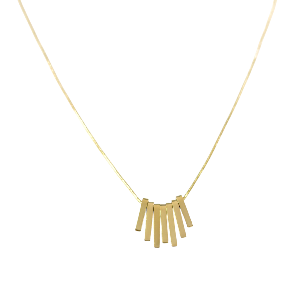 ÇELİK SALLANTILI KOLYE GOLD 40+5 CM