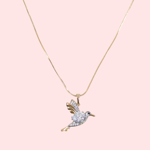 XUPING KUŞ KOLYE 45 CM ROSE