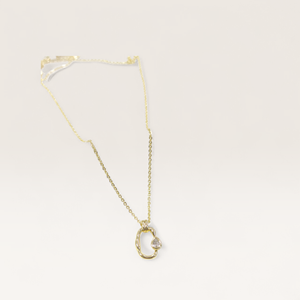 XUPING 12 MM ASİMETRİK DAMLA DETAY KOLYE 45 CM GOLD