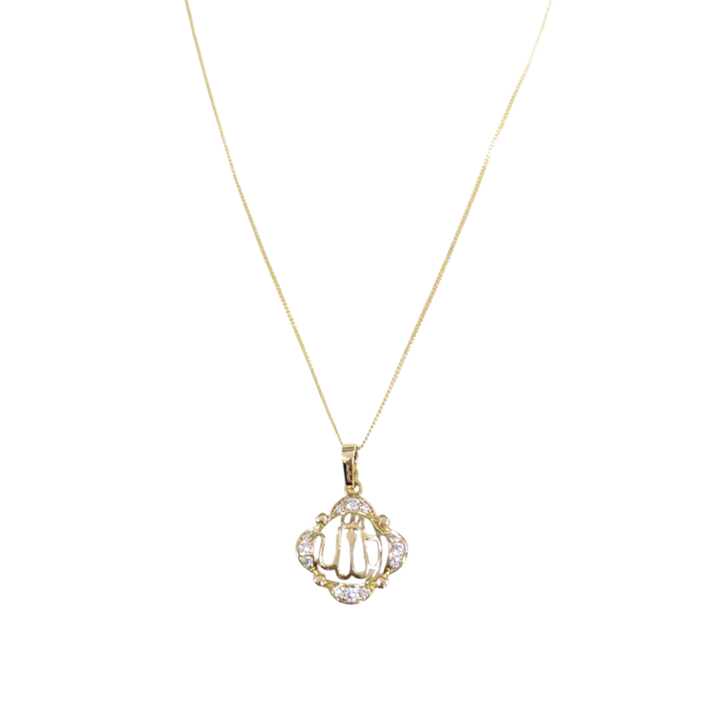 XUPING 20 MM ALLAH LAFZI KOLYE 45 CM GOLD