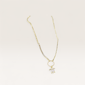 ÇELİK KAPLUMBAĞA SU YOLU DETAYLI KOLYE 40+5 CM GOLD