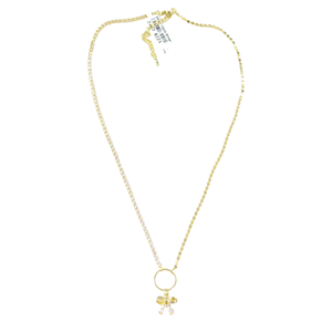 ÇELİK FİYONK SU YOLU DETAYLI KOLYE 40+5 CM GOLD