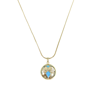 ÇELİK KAPAKLI KOLYE 40+5 CM GOLD