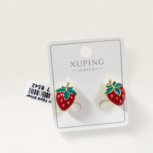 XUPING 10 MM MİNELİ ÇİLEK HALKA KÜPE GOLD