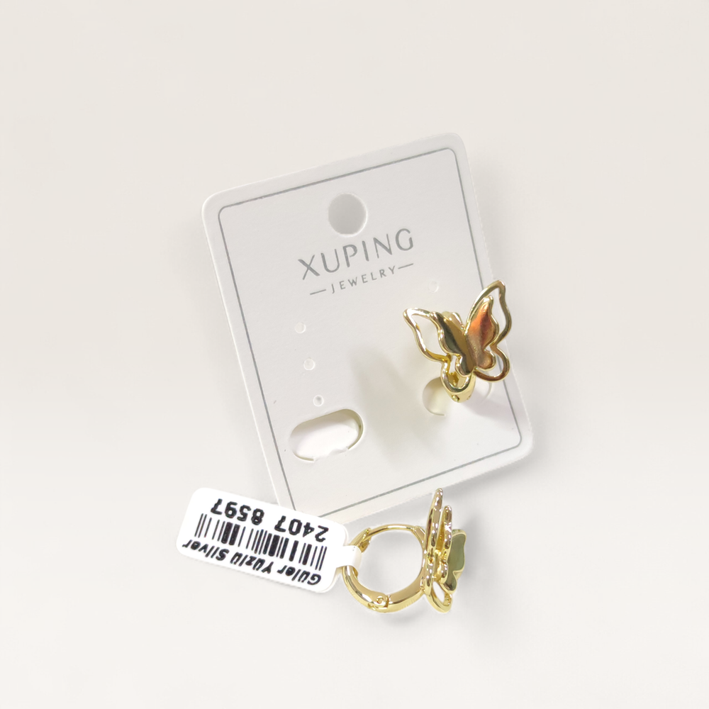 XUPING 13 MM KELEBEK 10 MM HALKA KÜPE GOLD