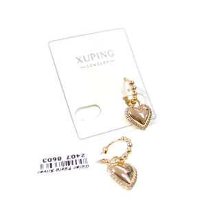 XUPING 12 MM KALP 10 MM HALKA KÜPE ROSE