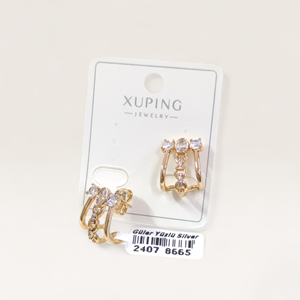 XUPING ÜÇ GÖRÜNÜMLÜ ÇİVİ KÜPE ROSE