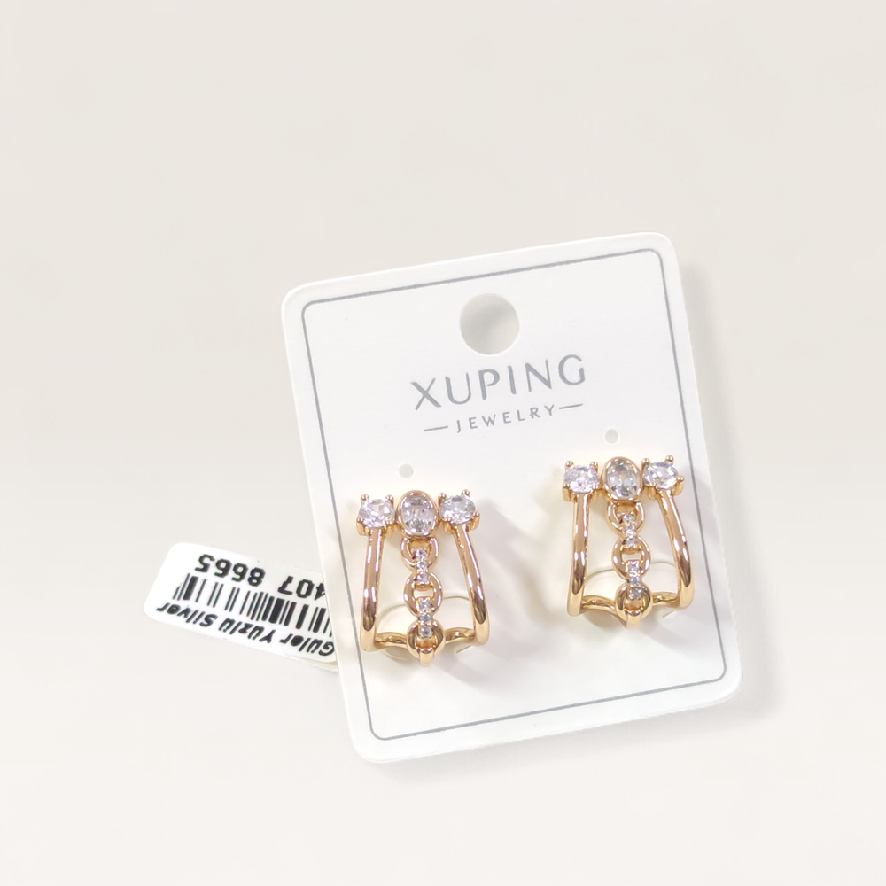 XUPING ÜÇ GÖRÜNÜMLÜ ÇİVİ KÜPE ROSE