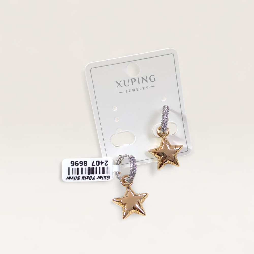 XUPING 15 MM YASTIK YILDIZ 10 MM KÜPE ROSE BEYAZ