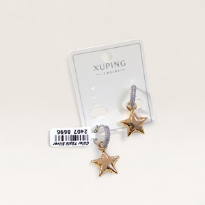 XUPING 15 MM YASTIK YILDIZ 10 MM KÜPE ROSE BEYAZ