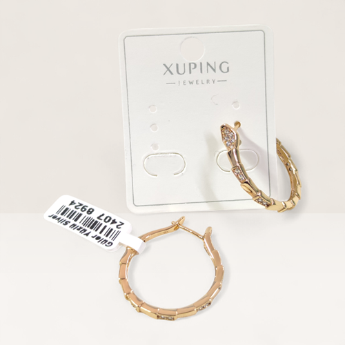 XUPING 20 MM YILAN HALKA KÜPE ROSE