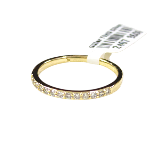 XUPING 2 MM YARIM TUR İNCE TAŞLI YÜZÜK GOLD