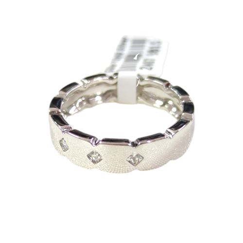 XUPING 5 MM ÜÇ TAŞLI ALYANS YÜZÜK BEYAZ