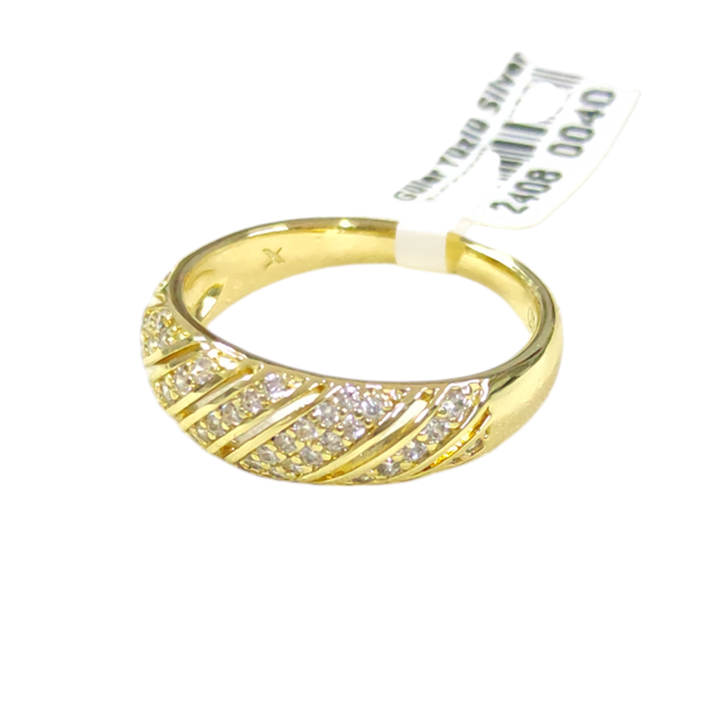 XUPING 7 MM TAŞLI BOMBELİ BURGU YÜZÜK GOLD