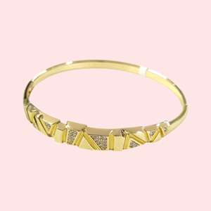XUPING 6 CM ASİMETRİK KELEPÇE BİLEZİK GOLD