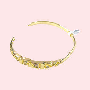 XUPING 6 CM ASİMETRİK KELEPÇE BİLEZİK GOLD