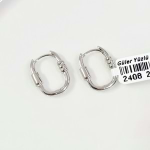İTHAL 10X15 MM DÖRTGEN GÜMÜŞ HALKA KÜPE