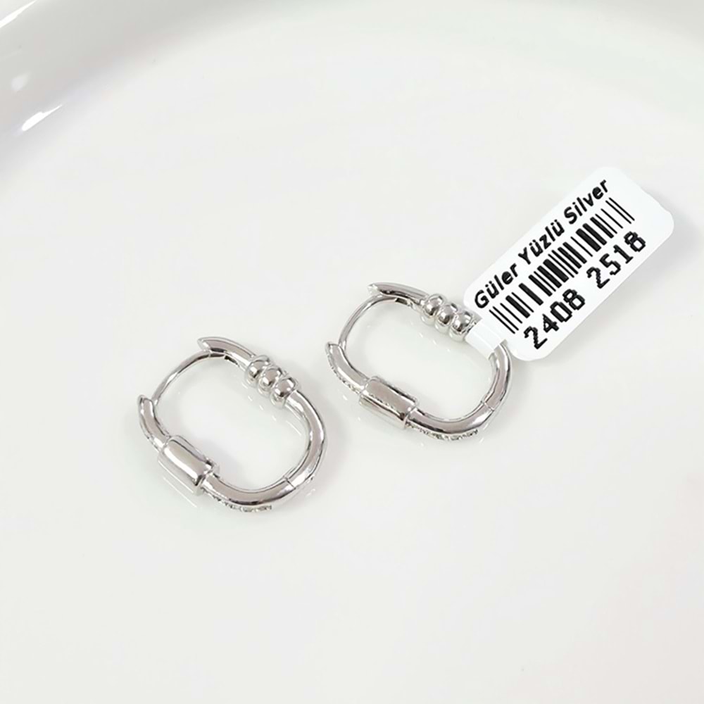 İTHAL 10X15 MM DÖRTGEN GÜMÜŞ HALKA KÜPE