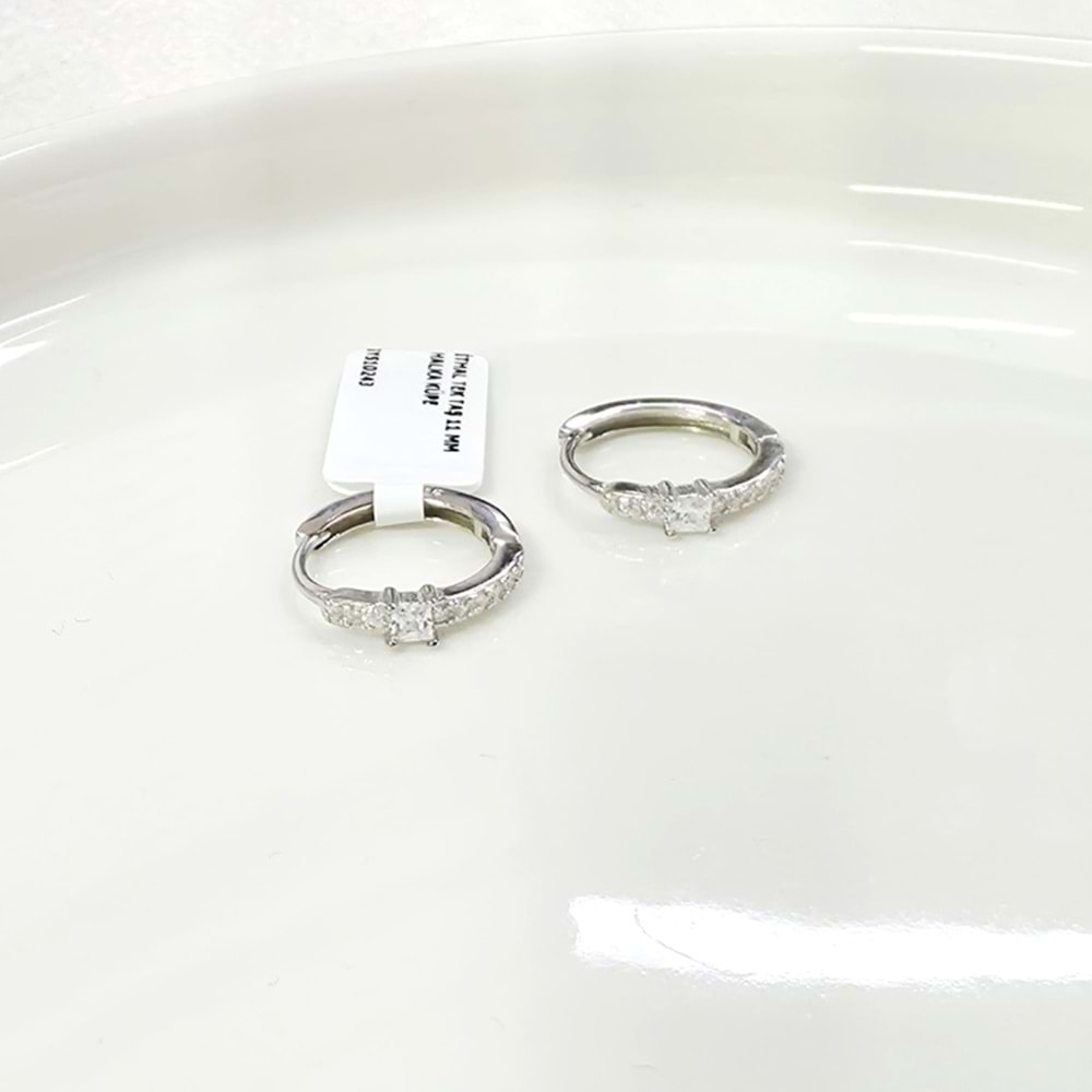 İTHAL TAŞLI 11 MM HALKA KÜPE