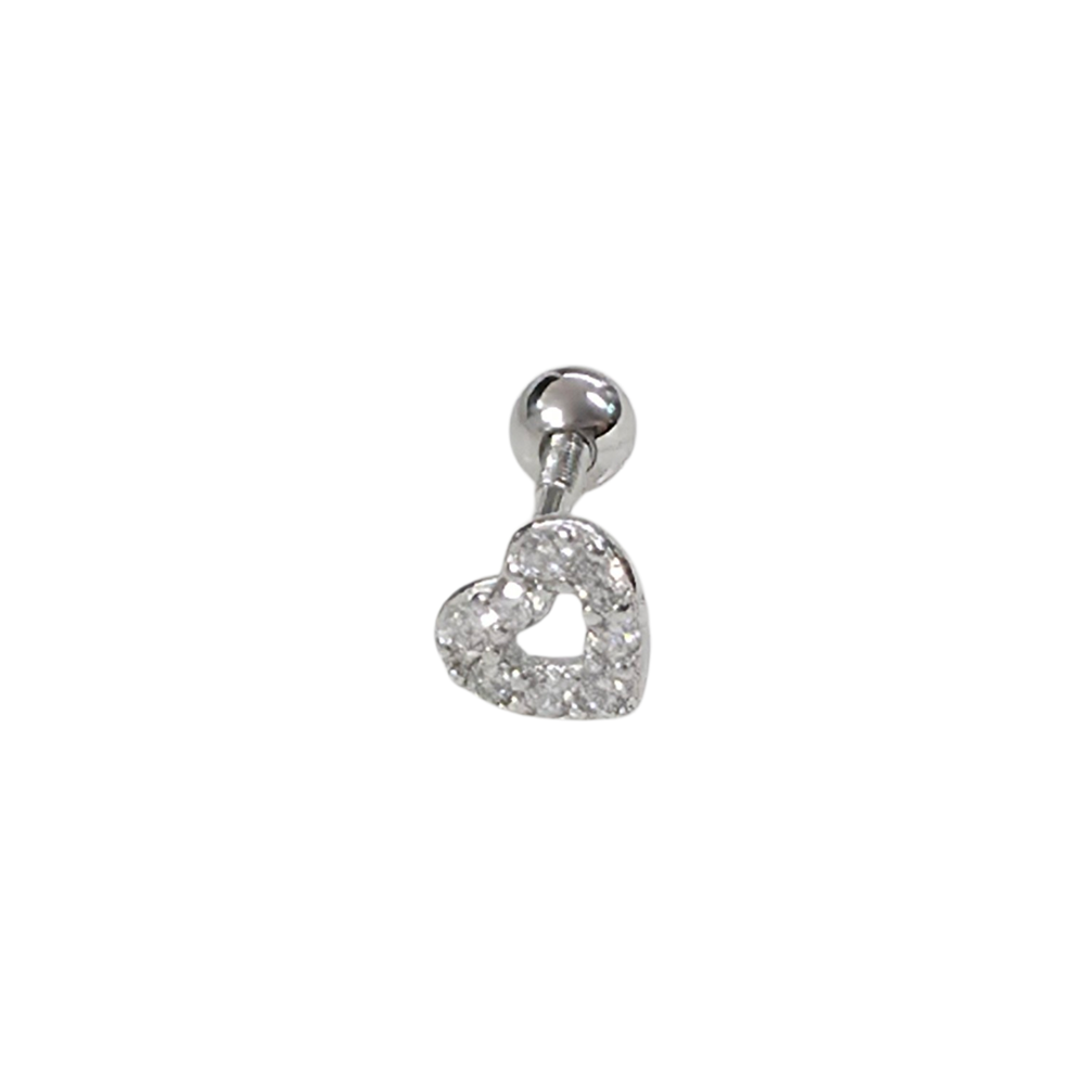 5 MM KALP ÇEMBERİ GÜMÜŞ TRAGUS PIERCING