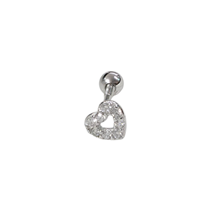 5 MM KALP ÇEMBERİ GÜMÜŞ TRAGUS PIERCING